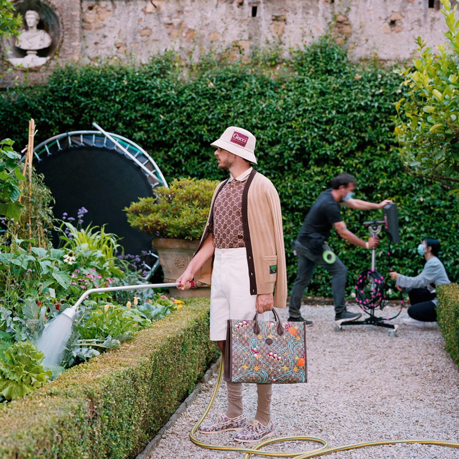 Alessandro Michele X GUCCI in house modeling at gucci